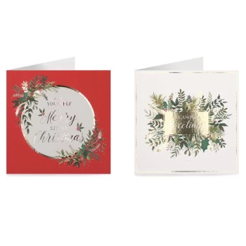 image of Tom Smith 12 Pack of Premium Christmas Cards - MERRY BERRY