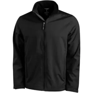 Elevate Mens Maxson Softshell Jacket (XXL) (Solid Black)