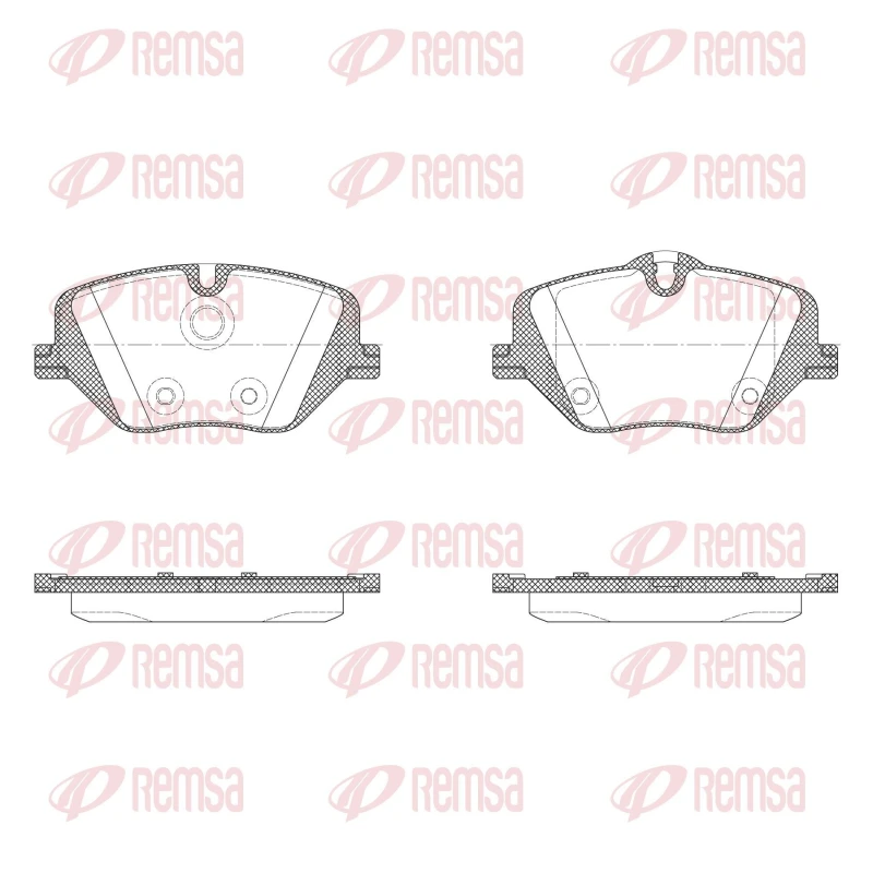 Image of REMSA Brake pad set REMSA X2031.00