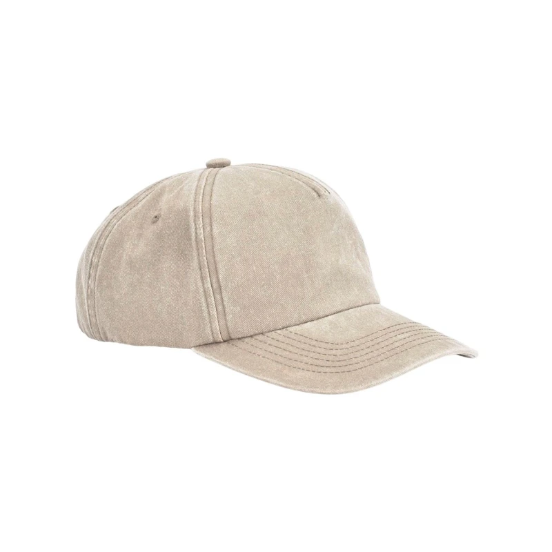 Image of Beechfield Beechfield Men 5 Panel Relaxed Fit Cap in Light Sand Light Sand One Size Male 5063527213402