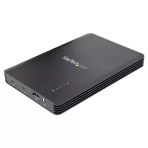 image of StarTech.com 4 Bay Thunderbolt 3 NVMe Enclosure For M.2 NVMe SSD Drives 1x DisplayPort Video/ 2x TB3 Downstream Ports 40Gbps 72W Power Supply External