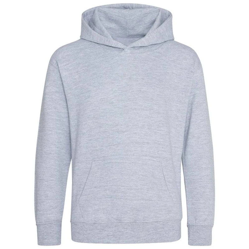 Image of AWDis Plain Hoodie in Grey Size: 12-13 Years Grey Unisex 12-13 Years