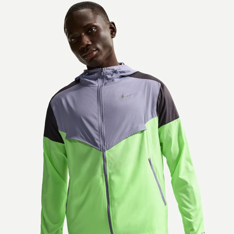 Image of Nike Windrun Jkt Purple/Blk/Lime male S
