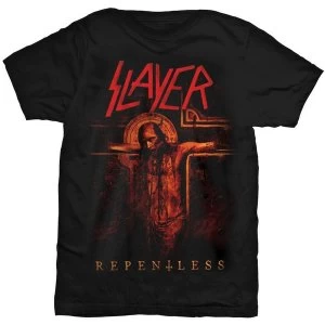 Image of Slayer - Crucifix Unisex Large T-Shirt - Black