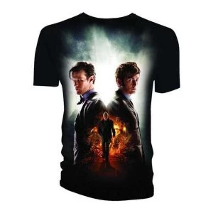 Image of Doctor Who - Day of the Doctor Mens XX-Large T-Shirt - Black