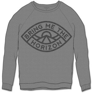 Image of Bring Me The Horizon - Eye Unisex Large Sweatshirt - Grey