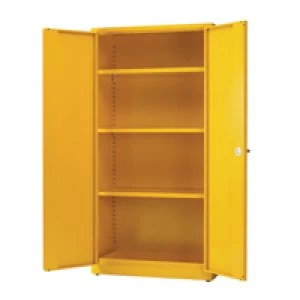 Image of Slingsby Hazardous Substance Storage Cabinet 72x36x18" cw 3 Shelf Yellow 1