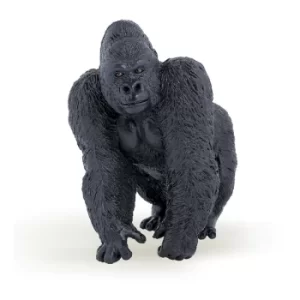 image of PAPO Wild Animal Kingdom Gorilla Toy Figure, Three Years or Above, Black (50034)