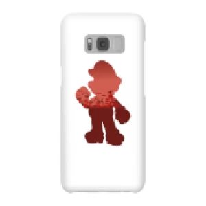 image of Nintendo Super Mario Mario Silhouette Phone Case - Samsung S8 - Snap Case - Gloss