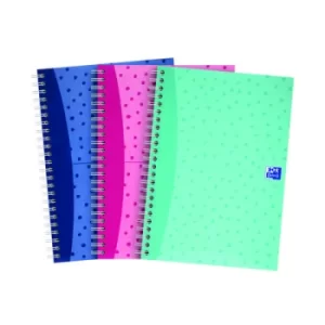 Image of Oxford My Notes Wirebound Notebook 200pp A5 Spot (Pack of 3) 400155750