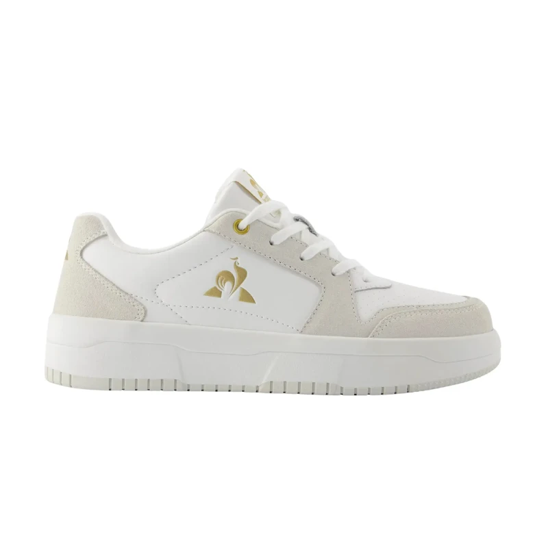 Image of Le Coq Sportif Billie Leather Trainers White/Beige/Golden Women 37 (4)