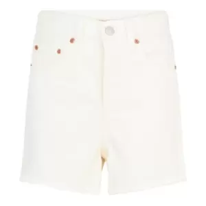 Levis Ribcage Shorts - White