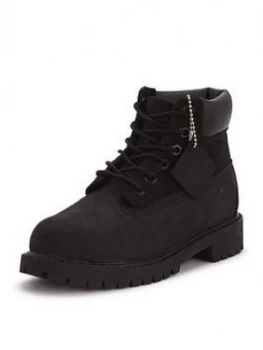 image of Timberland 6" Premium Classic Older Boys Boots - Black