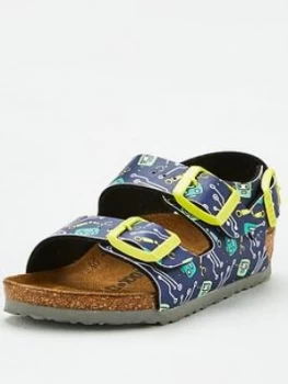 image of Birkenstock Boys Robot Milano Sandal - Blue Multi, Size 13 Younger