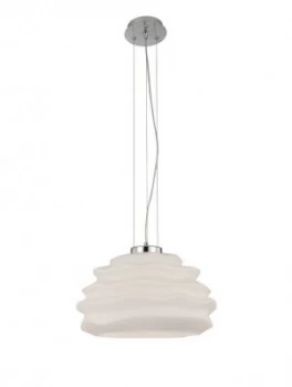 image of Dome Ceiling Pendant 40cm Round, 1 x E27 (Max 60W), Opal White