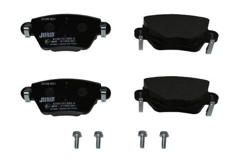 Image of JURID 573012J Brake pad set not prepared for wear warning indicator, with accessories Brake Pad Set,disc brake (402)