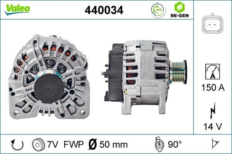 Image of Alternator VALEO 440034