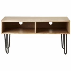 Image of Interiors by PH Media Unit with Hairpin Legs, Wood