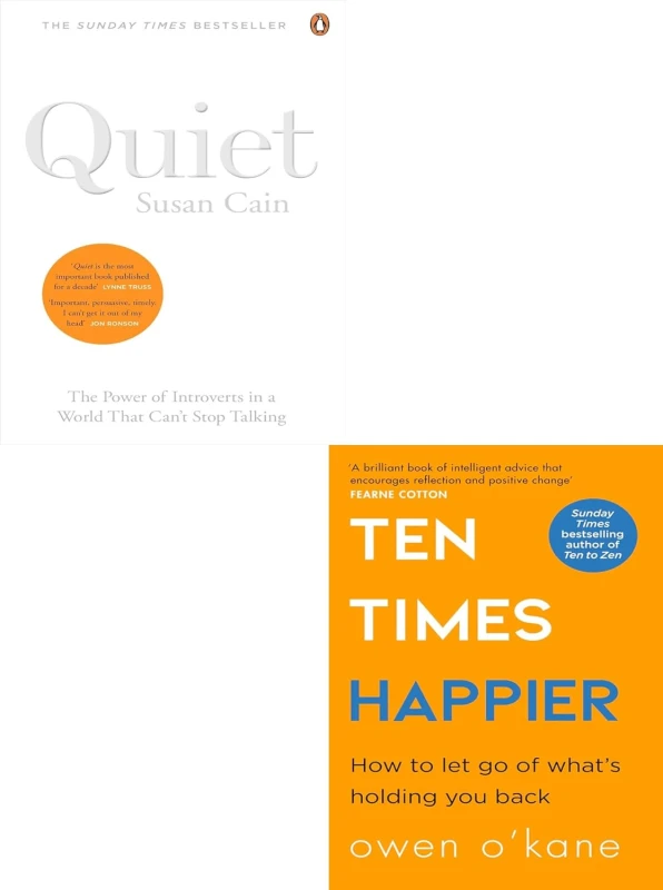 Image of Ten Times Happier, Quiet The Power of Introverts in a World 2 Books Collection Set Owen O Kane and Susan Cain Books