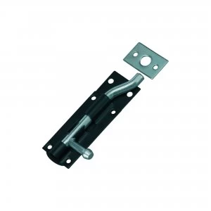 Image of Wickes Necked Tower Bolt - Black 102mm