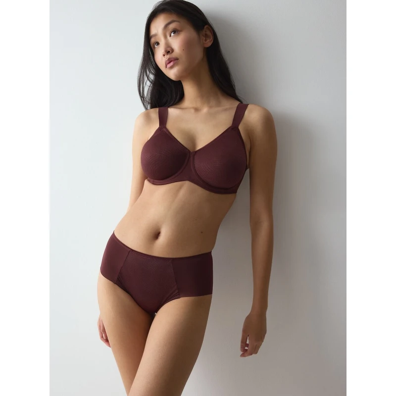 Image of Triumph Essential Minimiser TWX Bra Chocolate Polyamide 34C
