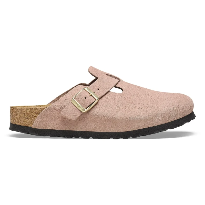 Image of Birkenstock Suede clogs Birkenstock Boston Rose Unisex 39