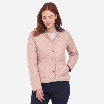 Image of Barbour Womens Deveron Quilted Jacket - Pale Pink - UK 10