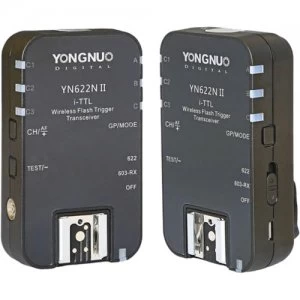 image of Yongnuo YN-622N II i-TTL Wireless Flash Transceiver for Nikon Cameras (2-Pack)