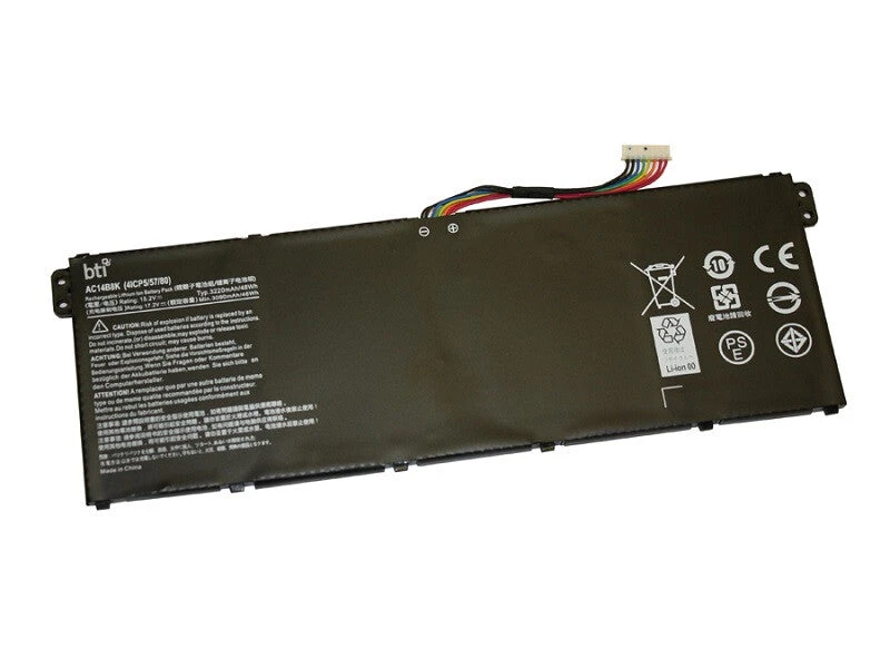 Image of BTI BTI KT.0040G.004 compatible 48Wh 4-cell battery for ASPIRE E3 E5 KT.0040G.004-BTI