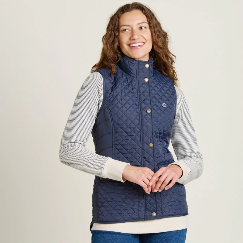 Image of Brakeburn Abbas Classic Country Quilted Gillet Blue