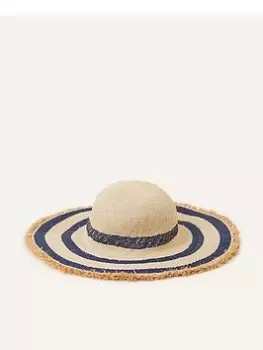Image of Accessorize Freya Stripe Floppy, Beige, Women