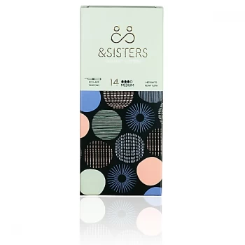 image of &Sisters Eco-Applicator Tampons - Medium (14 pack)