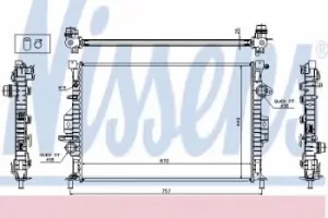 Image of 65615A Nissens Radiator engine cooling