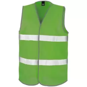Image of Result Adults Unisex Safeguard Enhance Visibility Vest (2X/3XL) (Lime) - Lime