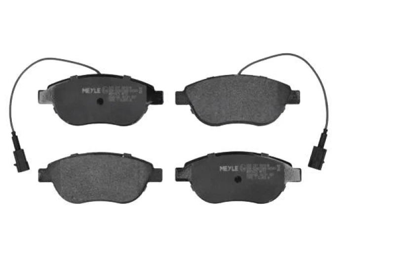 Image of MEYLE 025 237 0918/W Brake pad set Front Axle, with integrated wear sensor, Original Quality, with anti-squeak plate Brake Pad Set,disc brake (402)