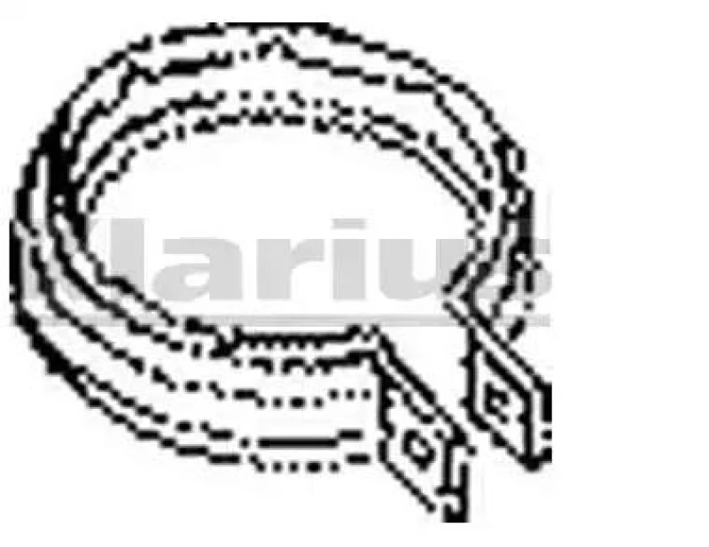 Image of VEGAZ MM-107 Holder, exhaust system Clamping Clip, Ø: 66mm Holder,exhaust system (1059)