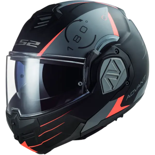 Image of LS2 FF906 Advant Codex Matt Black Titanium Modular Helmet Size XS
