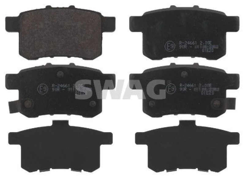 Image of Brake pad set SWAG 85 91 6766