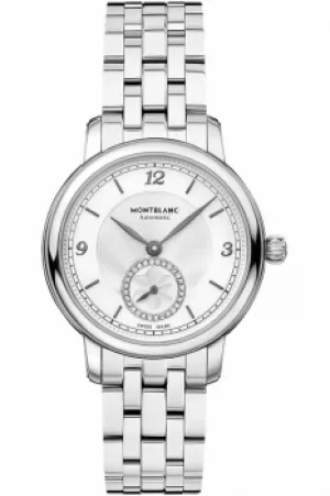 image of Ladies Mont Blanc Star Legacy Small Second Automatic Diamond Watch 118535