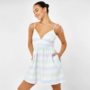 Jack Wills Oxford Mini Dress - Multi Stripe