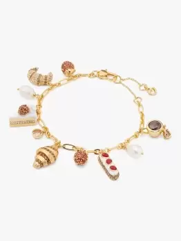 Image of Kate Spade Charm Bracelet, Red Multi, One Size