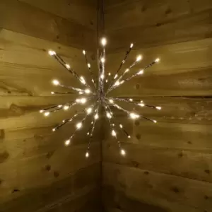 Image of Kaemingk - Lumineo 45cm LED Polestar Lights - 72 Warm White Lights With Flashing Lights