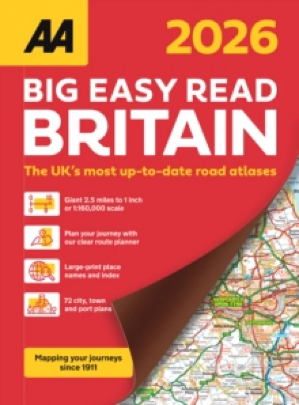Image of AA Big Easy Read Atlas Britain 2026 Spiral bound