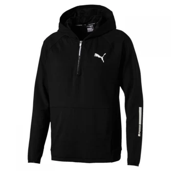 Puma Technical half Zip Hoody Mens - Black