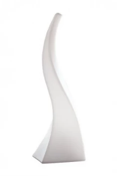 Image of Table Lamp 1 Light E27 Large Outdoor IP65 , Opal White