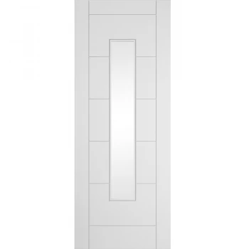 Image of JELD-WEN Curated Simplicity Ladder White Primed Obscure Glazed Internal Door - 1981mm x 838mm (78 inch x 33 inch)