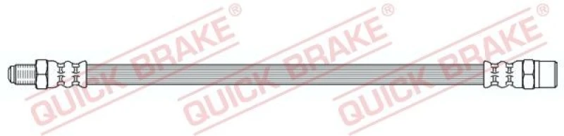 Image of QUICK BRAKE Brake hose QUICK BRAKE 37.055