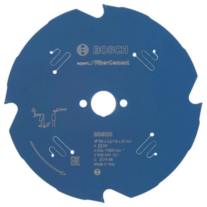 Image of Bosch Professional Expert Fibre Cement Circular Saw Blade - 160 X 20 X 2.2mm (4)