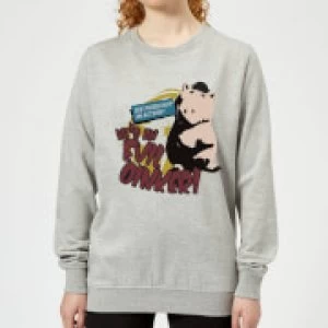 Image of Toy Story Evil Oinker Womens Sweatshirt - Grey - 3XL