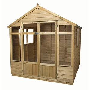 Image of Forest Garden 7 x 7ft Oakley Double Door Summerhouse